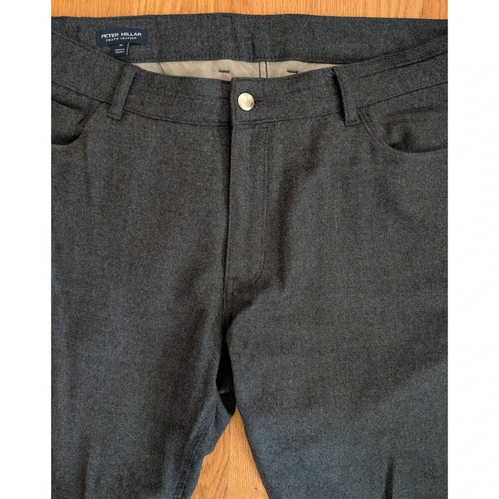 Peter Millar Crown Crafted Excursionist Flex Alpine Pants Mens 36x27 Star Dust